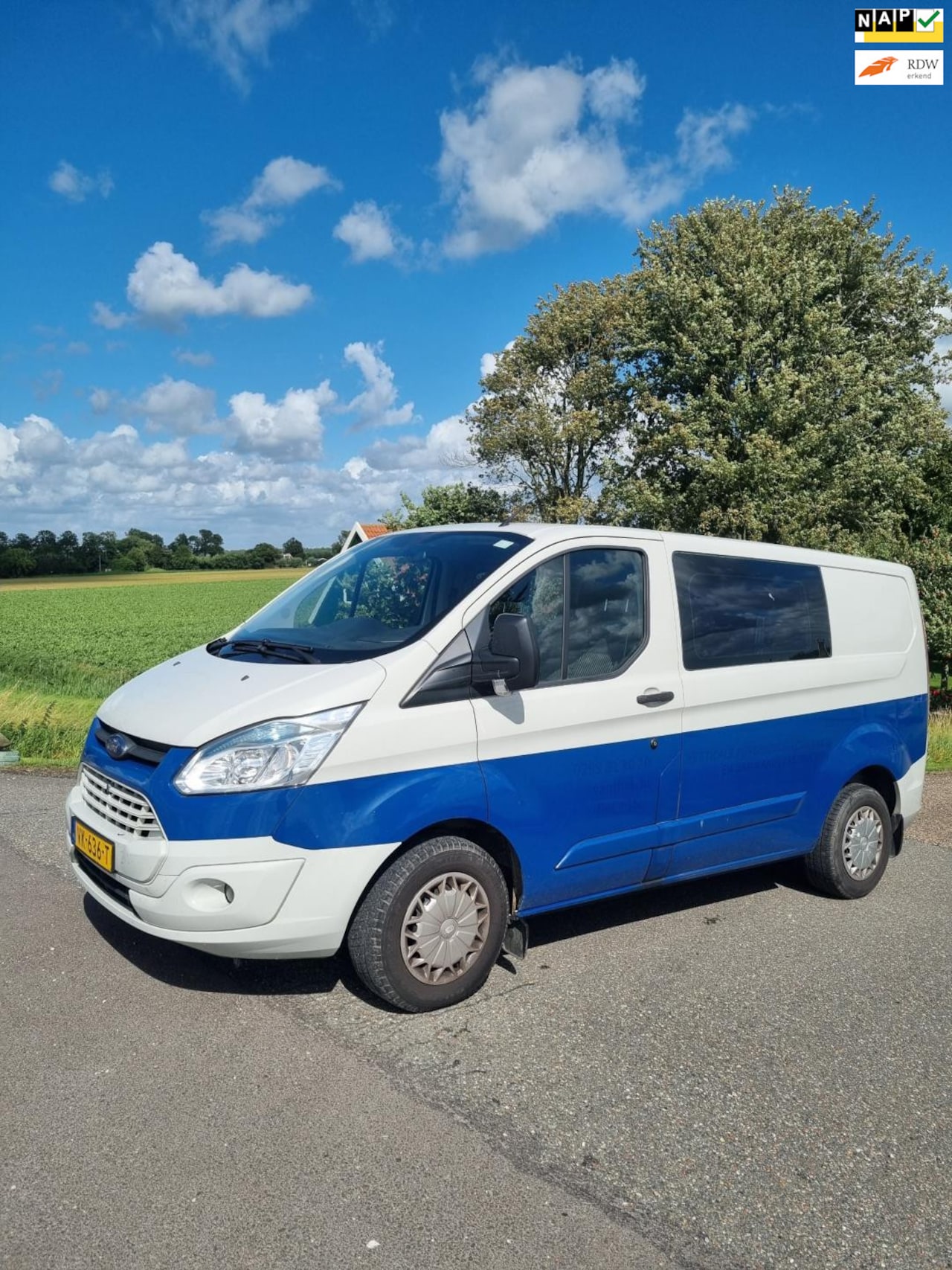 Ford Transit Custom - 290 2.2 TDCI L1H1 Trend Dubbel cabine, A/C, Cruise, Prima rijden. - AutoWereld.nl