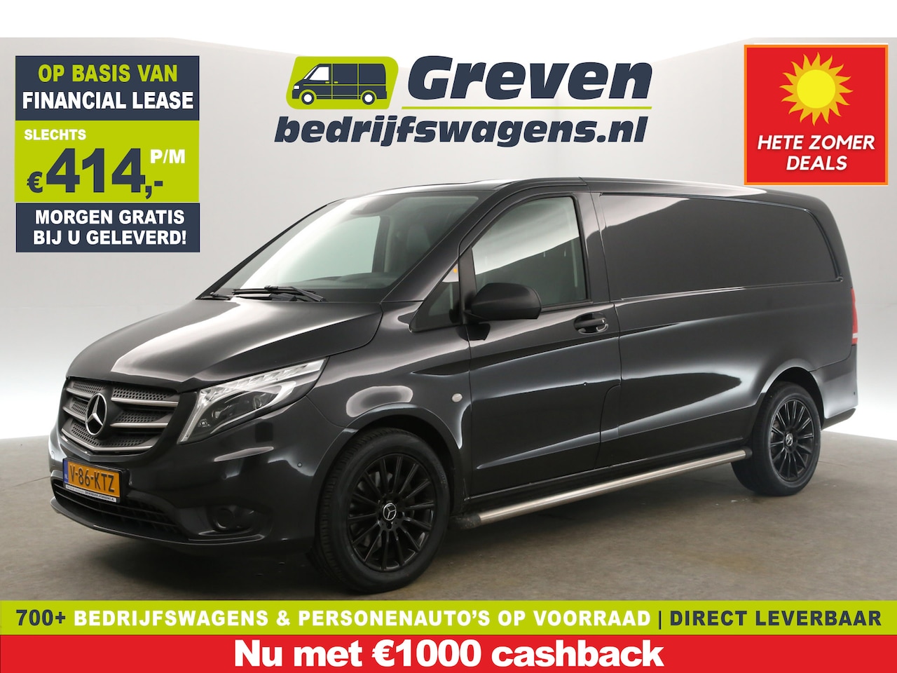 Mercedes-Benz Vito - 119 CDI Lang 191PK Automaat Airco Camera Cruise Navi 18"LMV Leder PDC Trekhaak - AutoWereld.nl