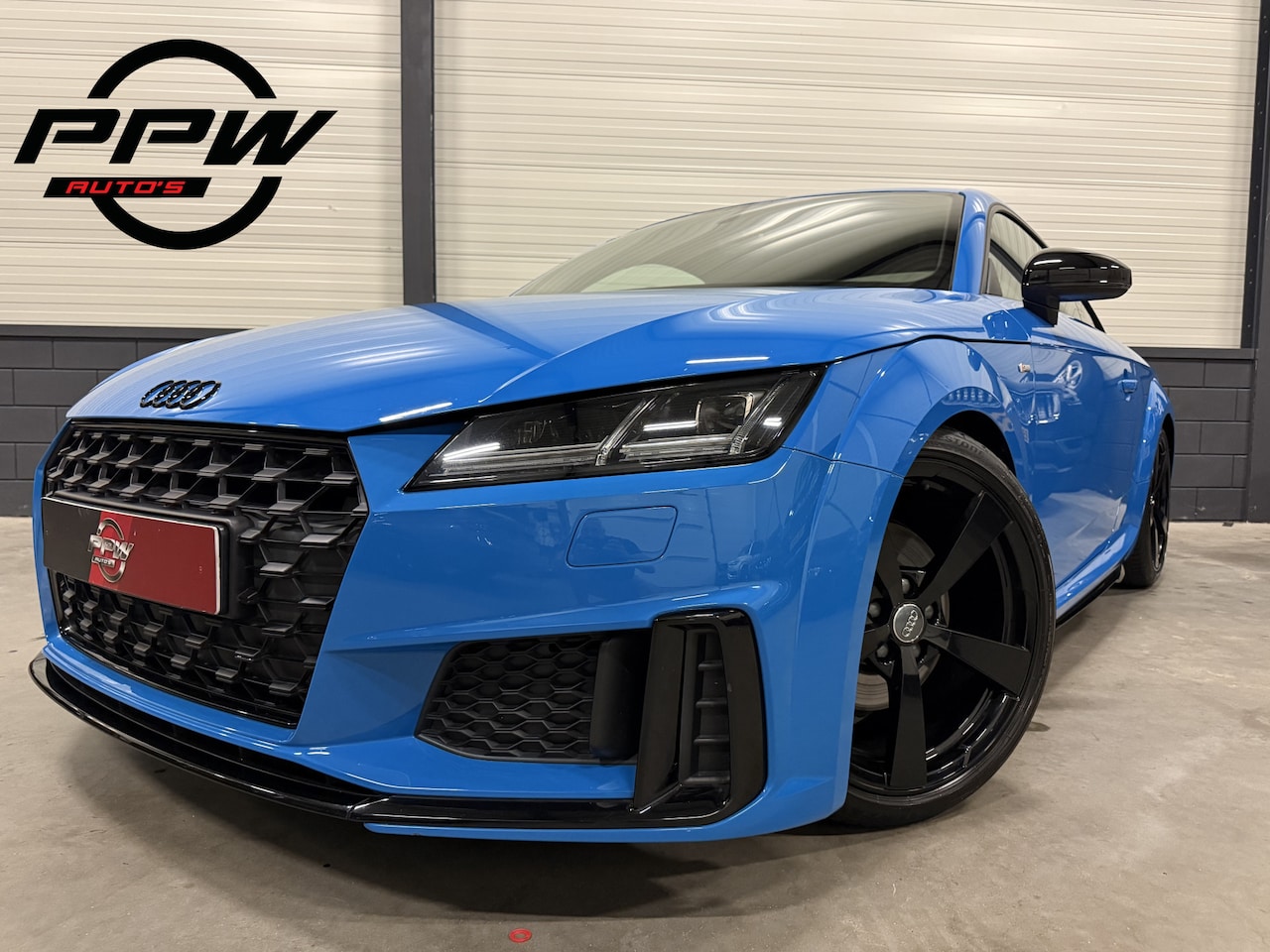 Audi TT - 40 TFSI S-Line Competition TURBOBLAUW/KERAMISCH/BLACK-OPTIC/MATRIX/VIRTUAL/CARPLAY/19"BLAC - AutoWereld.nl