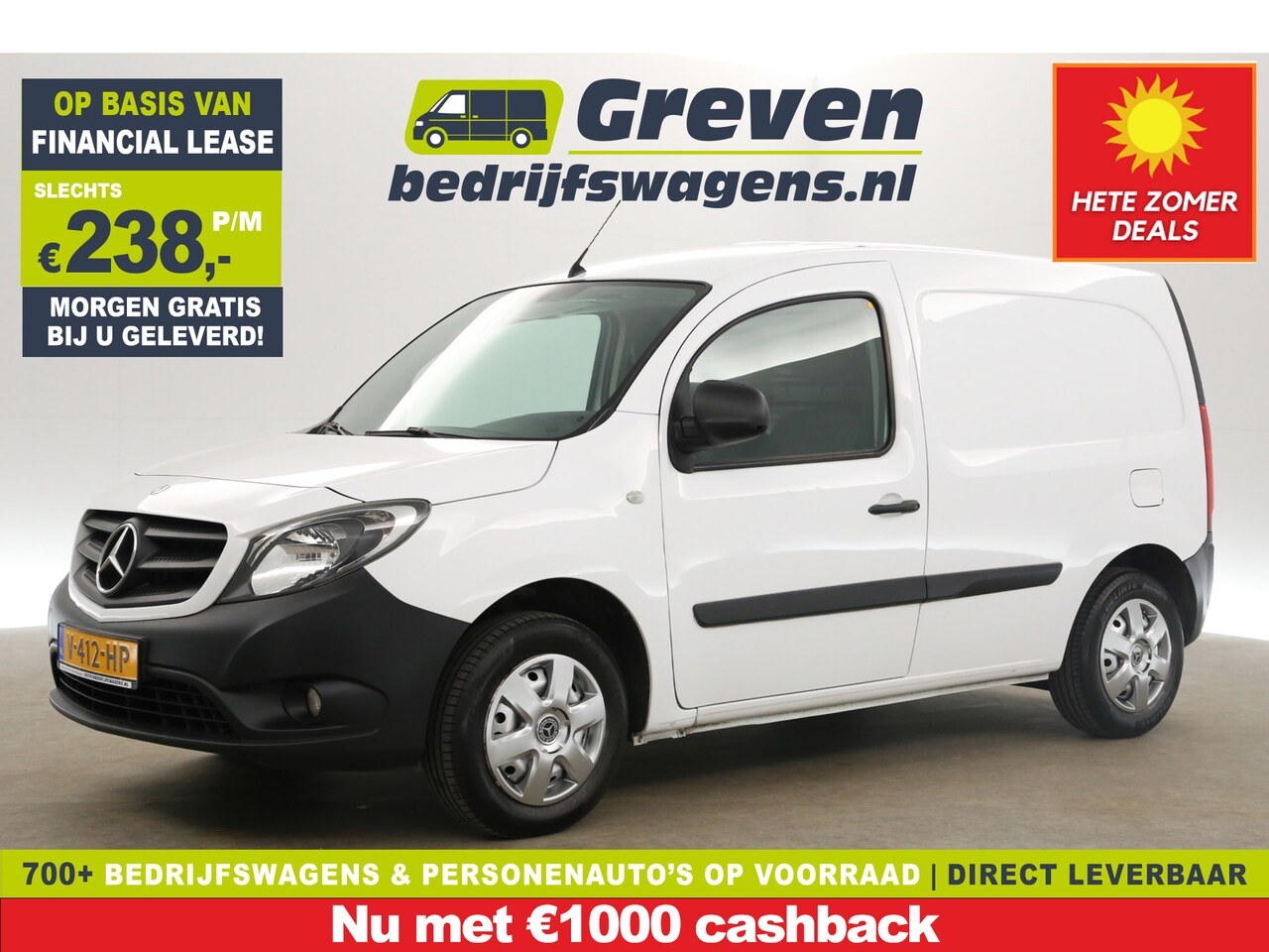 Mercedes-Benz Citan - 108 CDI L1H1 | MARGE! | Airco Cruise Navigatie Elektrpakket Schuifdeur - AutoWereld.nl