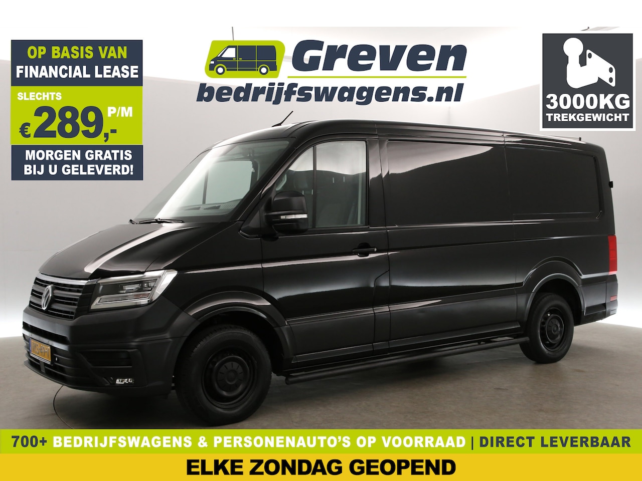 Volkswagen Crafter - 30 2.0 TDI L3H2 141PK 3000KG Trekgew. Trekhaak Airco Carplay LED Navi 3 Persoons PDC - AutoWereld.nl