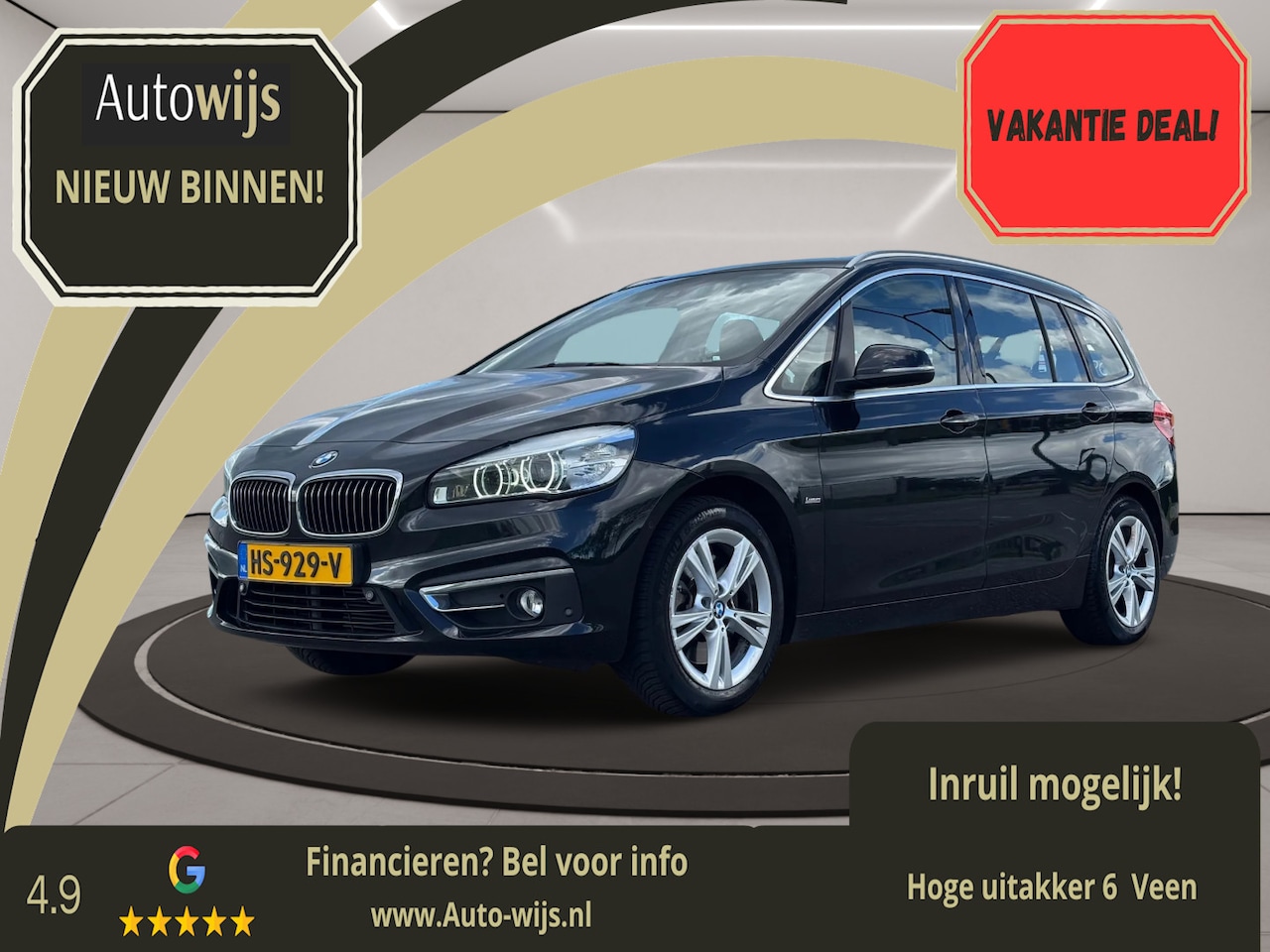 BMW 2-serie Gran Tourer - 220i Luxury|NL AUTO|1e EIG|Pano|Leder|Camera|Led|Goed onderhouden - AutoWereld.nl