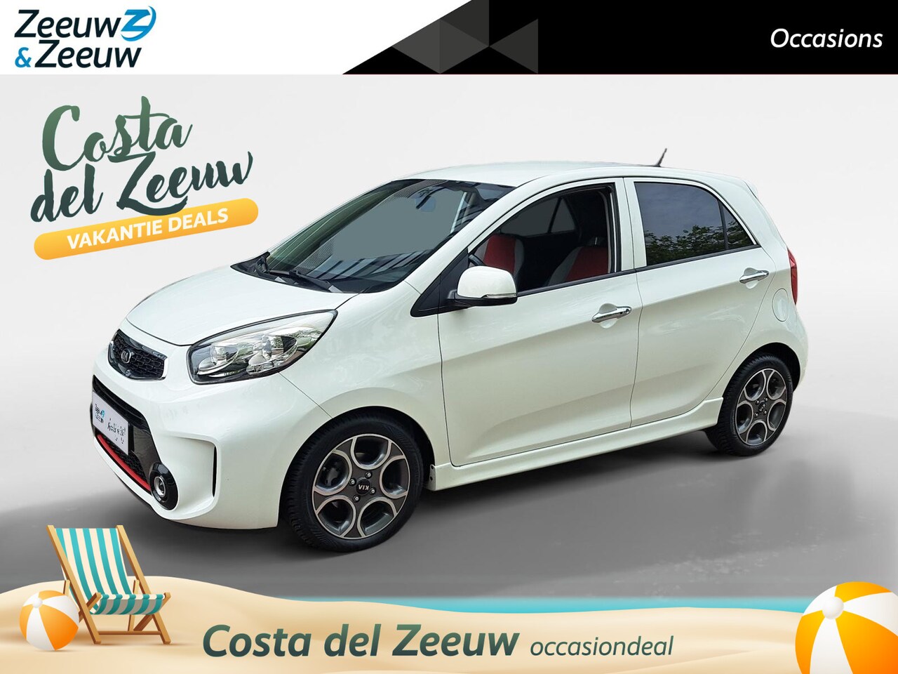 Kia Picanto - 1.2 CVVT SportsLine 12 maanden BOVAG | Climate control | Cruise Control | Telefoonvoorbere - AutoWereld.nl