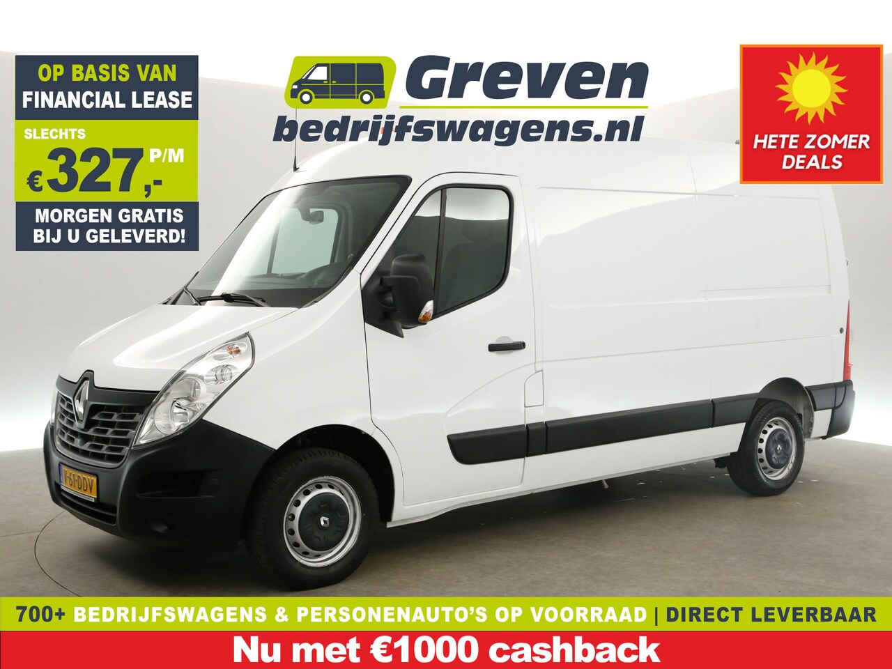 Renault Master - T33 2.3 dCi L2H2 146PK Marge Airco Camera Cruise Parkeersensoren Elektrpakket Trekhaak - AutoWereld.nl