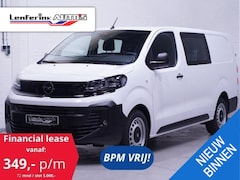 Opel Vivaro - 120 pk L3H1 Dubbel Cabine 6-Zits, Navi, BPM vrij Airco, Cruise Control, Laadruimte Pakket,