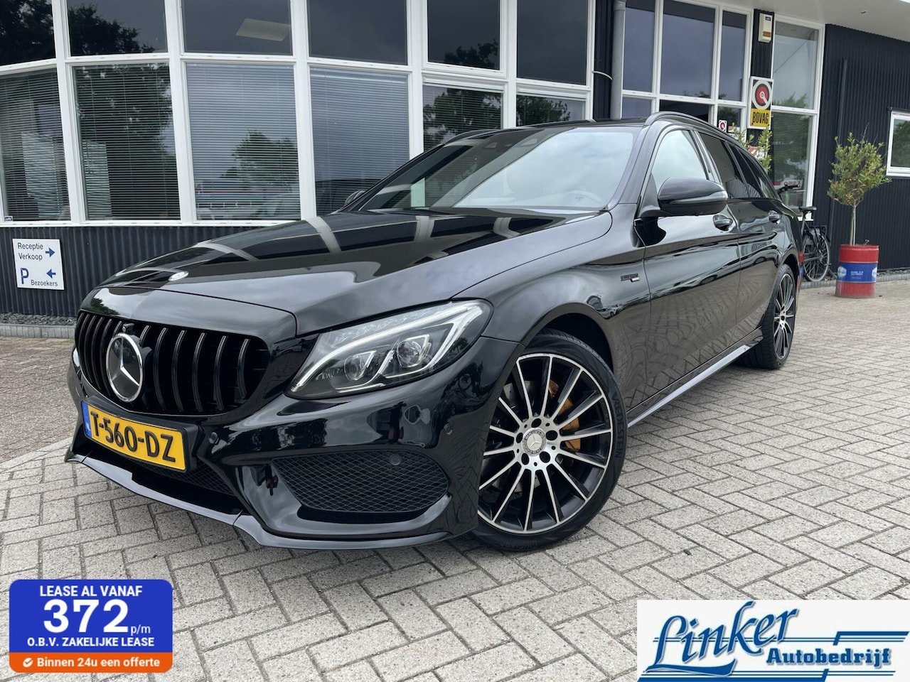 Mercedes-Benz C-klasse Estate - 400 4MATIC - AMG STYLING 334PK PANO LEDER BURMESTER SOUND SYSTEM - AutoWereld.nl