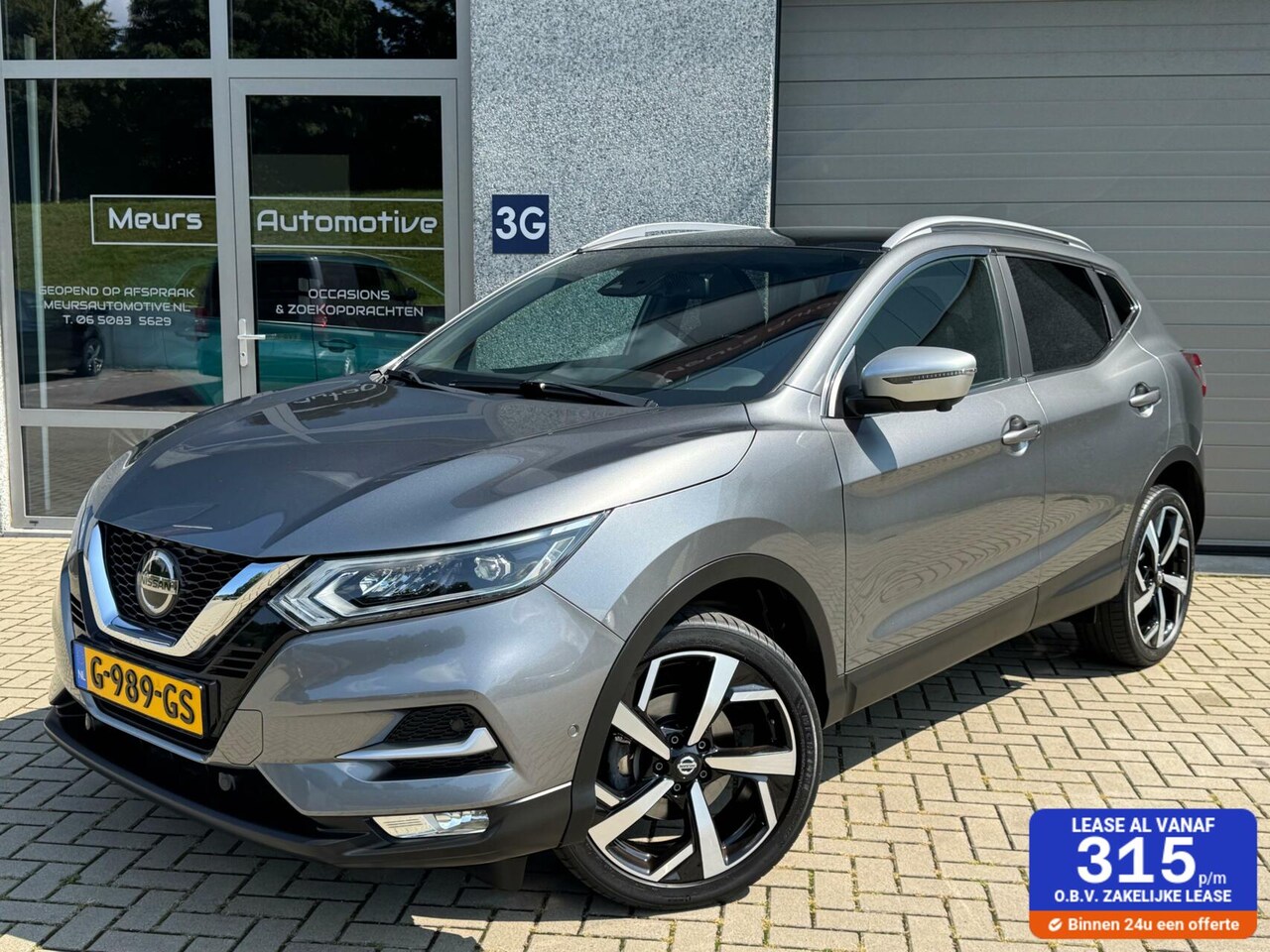 Nissan Qashqai - 1.3 DIG-T Tekna + Pano/Leder/Bose/Adap.Cruise/360°camera/Carplay/Dodehoek/MemorySeat/Stoel - AutoWereld.nl