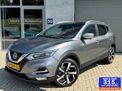 Nissan Qashqai - 1.3 DIG-T Tekna + Pano/Leder/Bose/Adap.Cruise/360°camera/Carplay/Dodehoek/MemorySeat/Stoel
