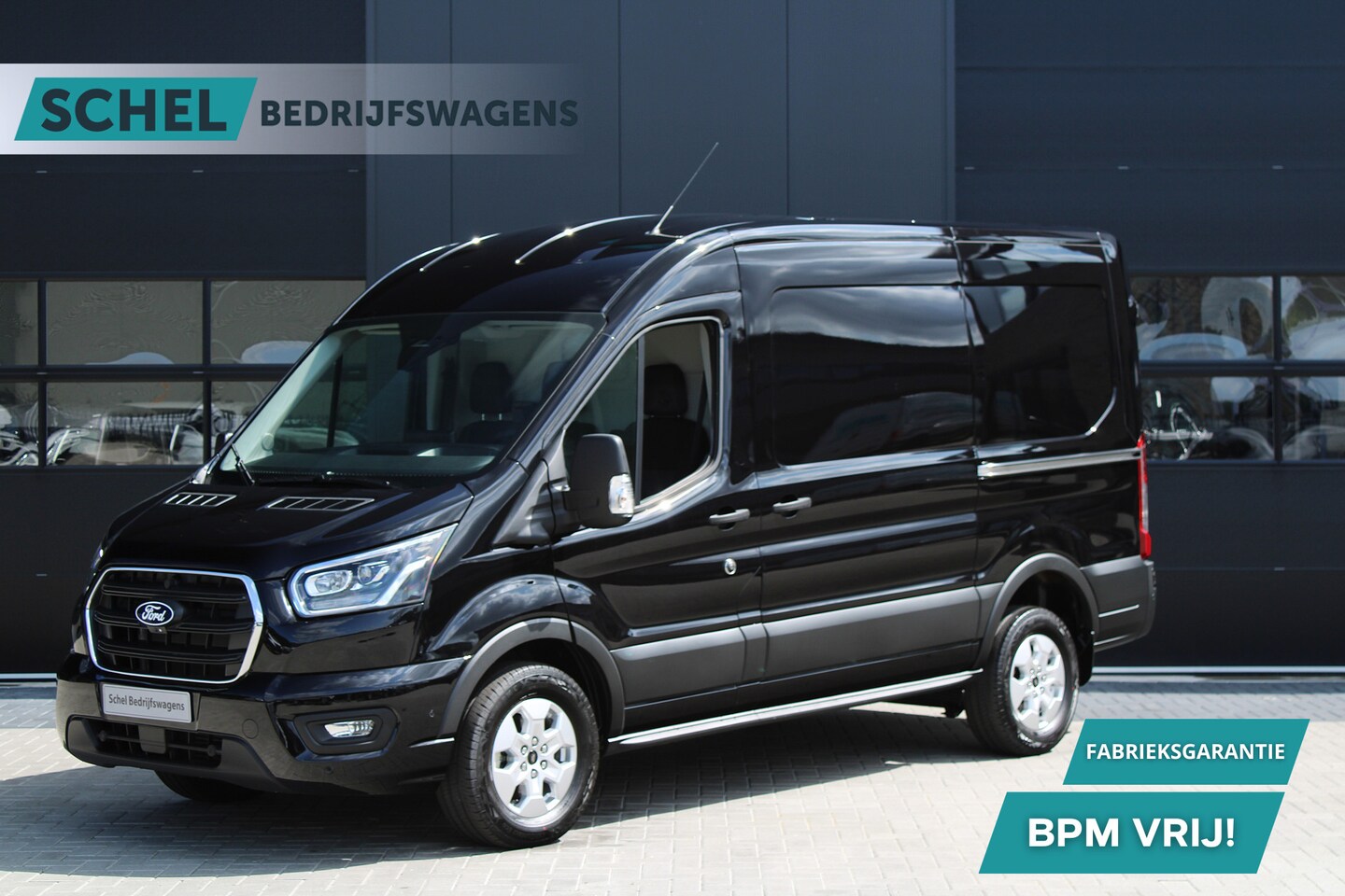 Ford Transit - 350 2.0 TDCI L2H2 Limited 165pk - 2x Schuifdeur - Navi - 360 Camera - Adaptive Cruise - Xe - AutoWereld.nl