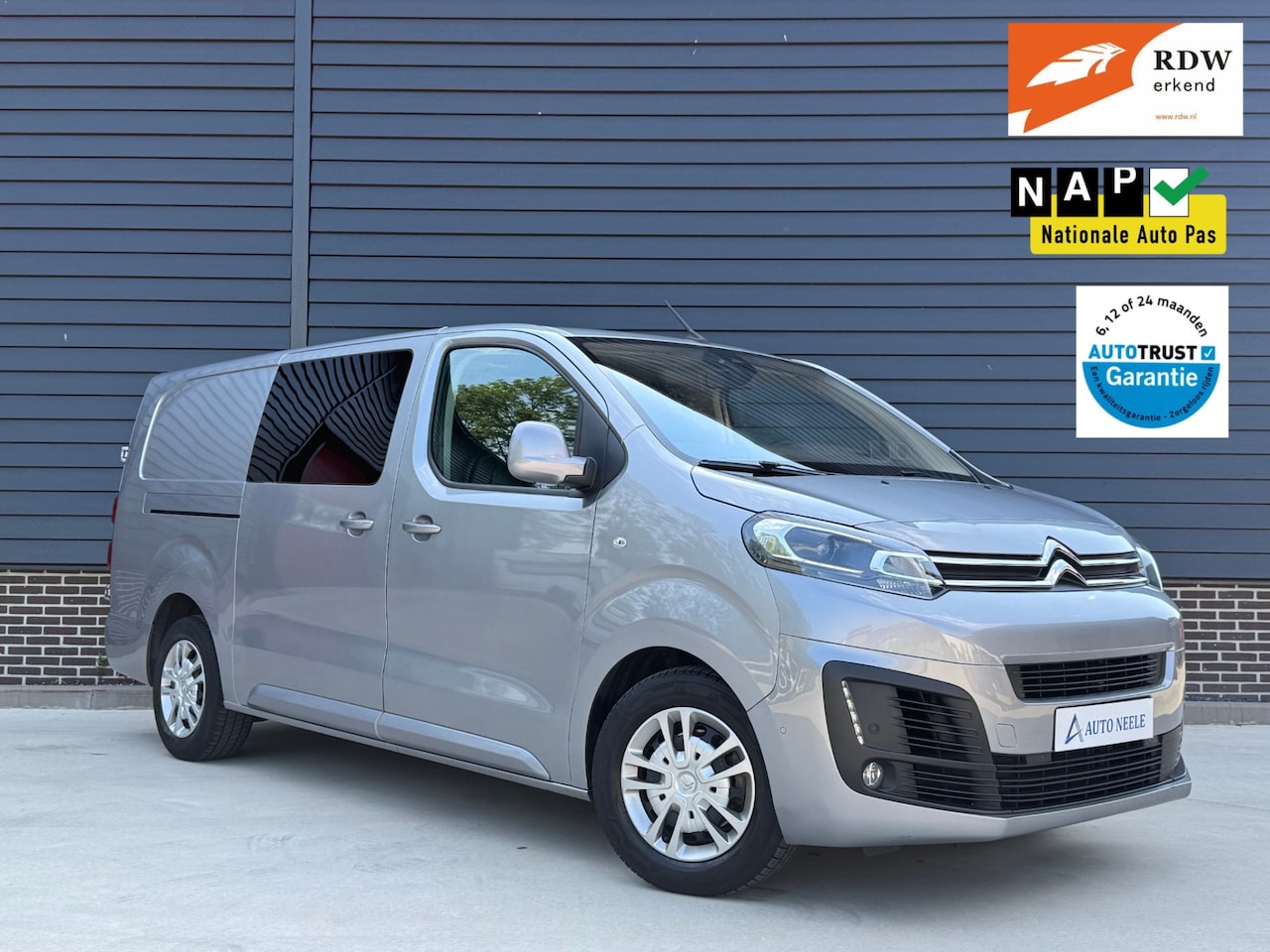 Citroën Jumpy - 2.0 BlueHDI 180 pk Automaat XL Driver DC L3H1 Incl inbouw, NAP - AutoWereld.nl