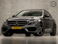 Mercedes-Benz C-klasse - 180 AMG Sport 157Pk Automaat (DUBBEL PANORAMADAK, NAVIGATIE, LEDER, BURMESTER, ELEK SPORTS