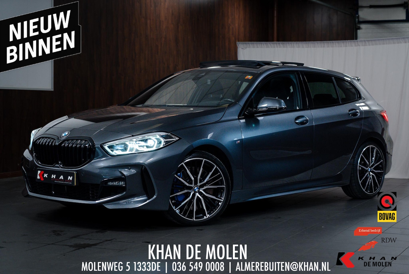 BMW 1-serie - 118i High Executive M-Sport Pano|Sfeer|Dealer onderhouden - AutoWereld.nl