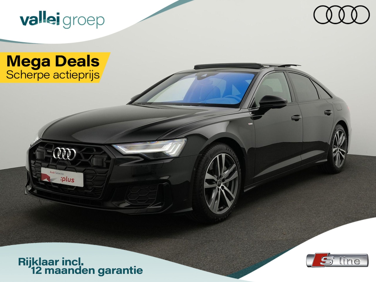 Audi A6 Limousine - 50 TFSI e 299 pk S-tronic quattro S edition Competition / S-Line | Panoramadak | Leder | G - AutoWereld.nl