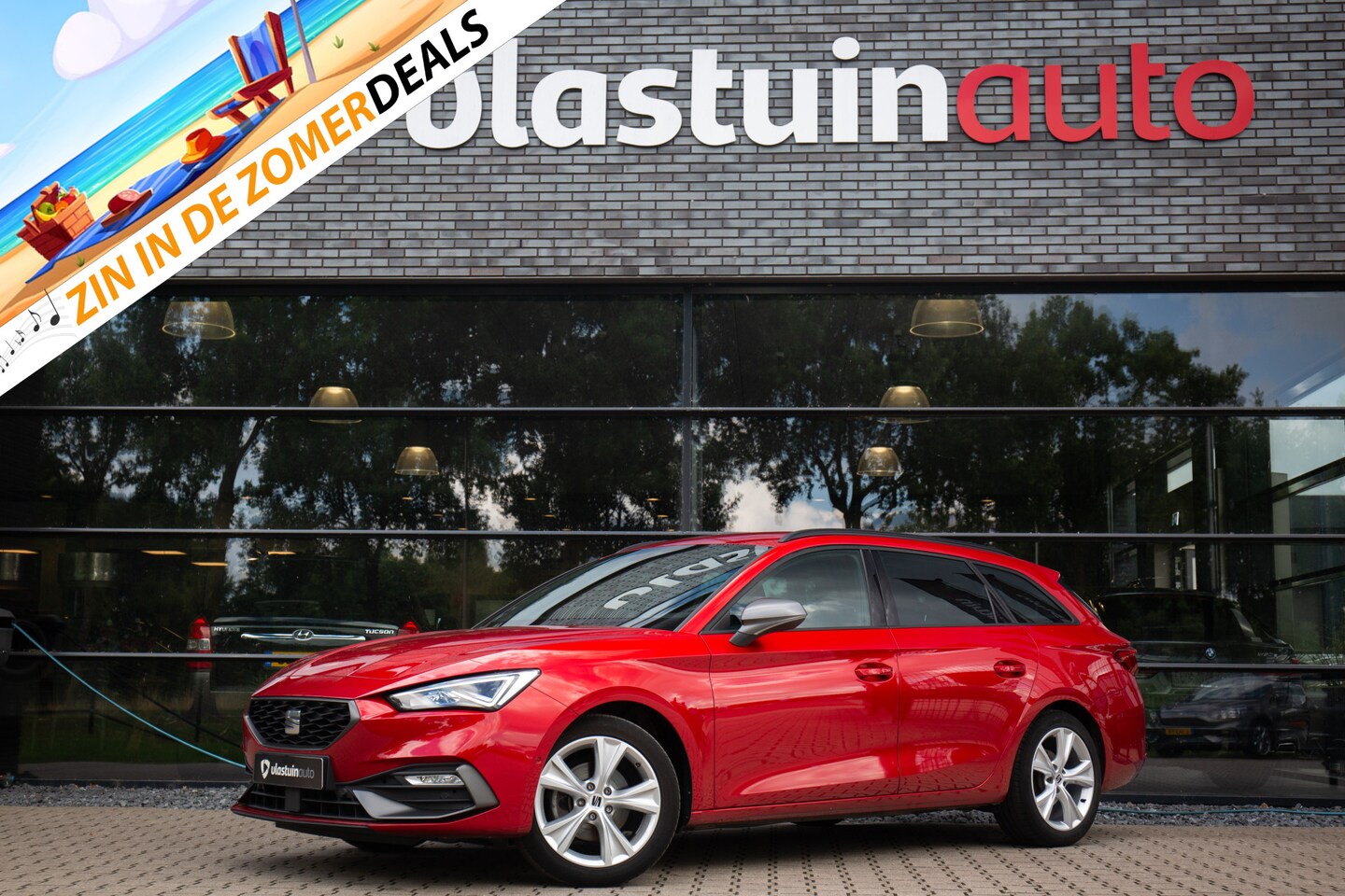 SEAT Leon Sportstourer - 1.5 TSI FR 1.5 TSI FR , Adap. cruise, Trekhaak, Carplay, - AutoWereld.nl