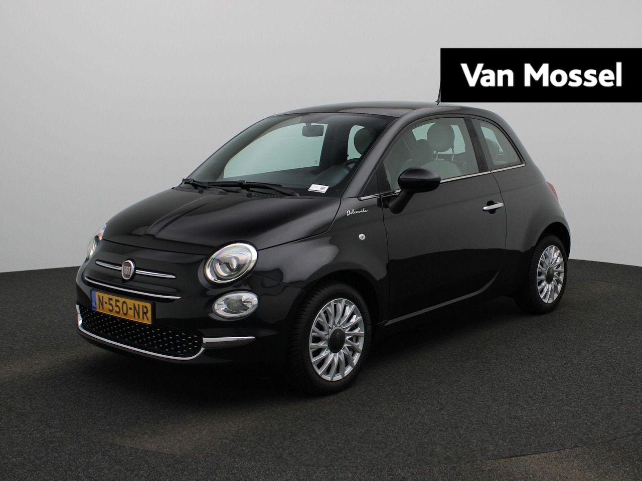 Fiat 500 - 1.0 Hybrid Dolcevita PANORAMADAK | HALF LEER | MULTIMEDIA SCHERM | AIRCO | CRUISE | ELEKTR - AutoWereld.nl