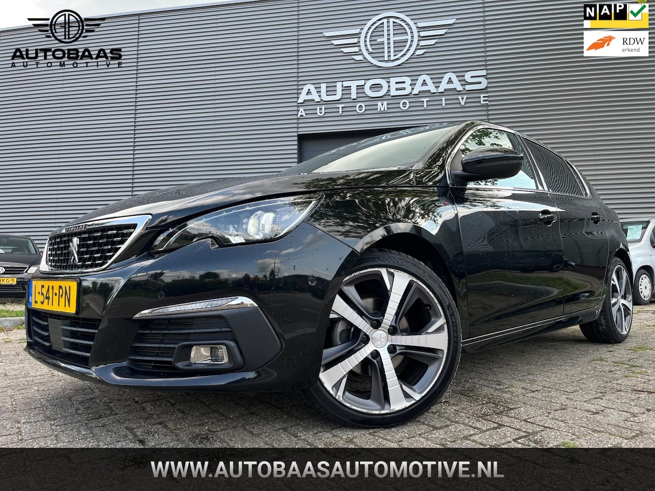 Peugeot 308 - 1.2 PureTech Blue Lease GT AUTOMAAT+NL-AUTO+NAP+NAVI+PANO+CAMERA+LEDER+1EIG+BTW+VOLLEDIG O - AutoWereld.nl