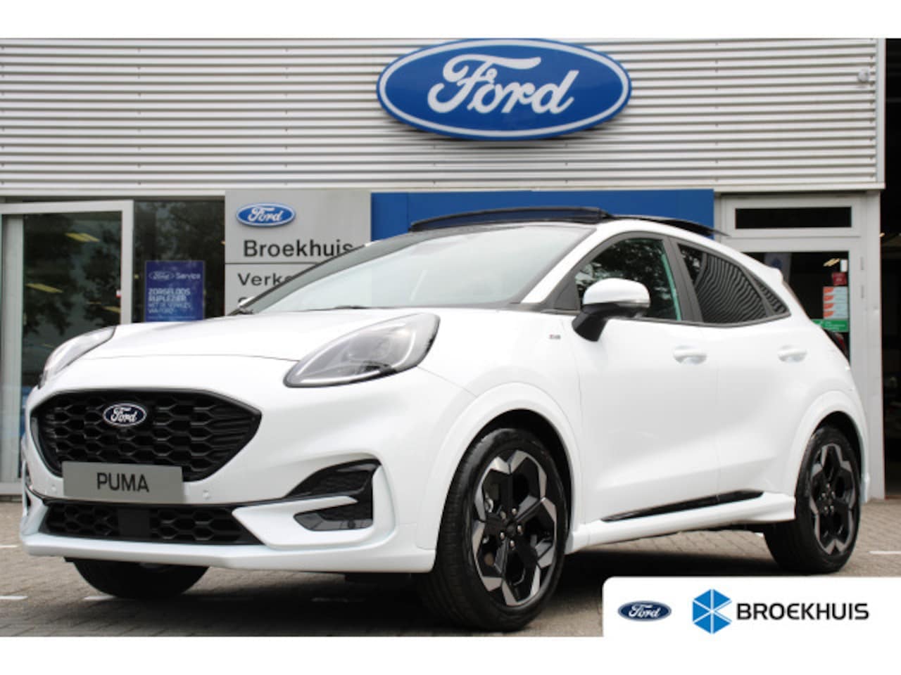 Ford Puma - 1.0EB ST-LINE X | NIEUW MODEL | PANODAK | LEDER | ADAPTIVE CRUISE | WINTERPACK | EL. ACHTE - AutoWereld.nl