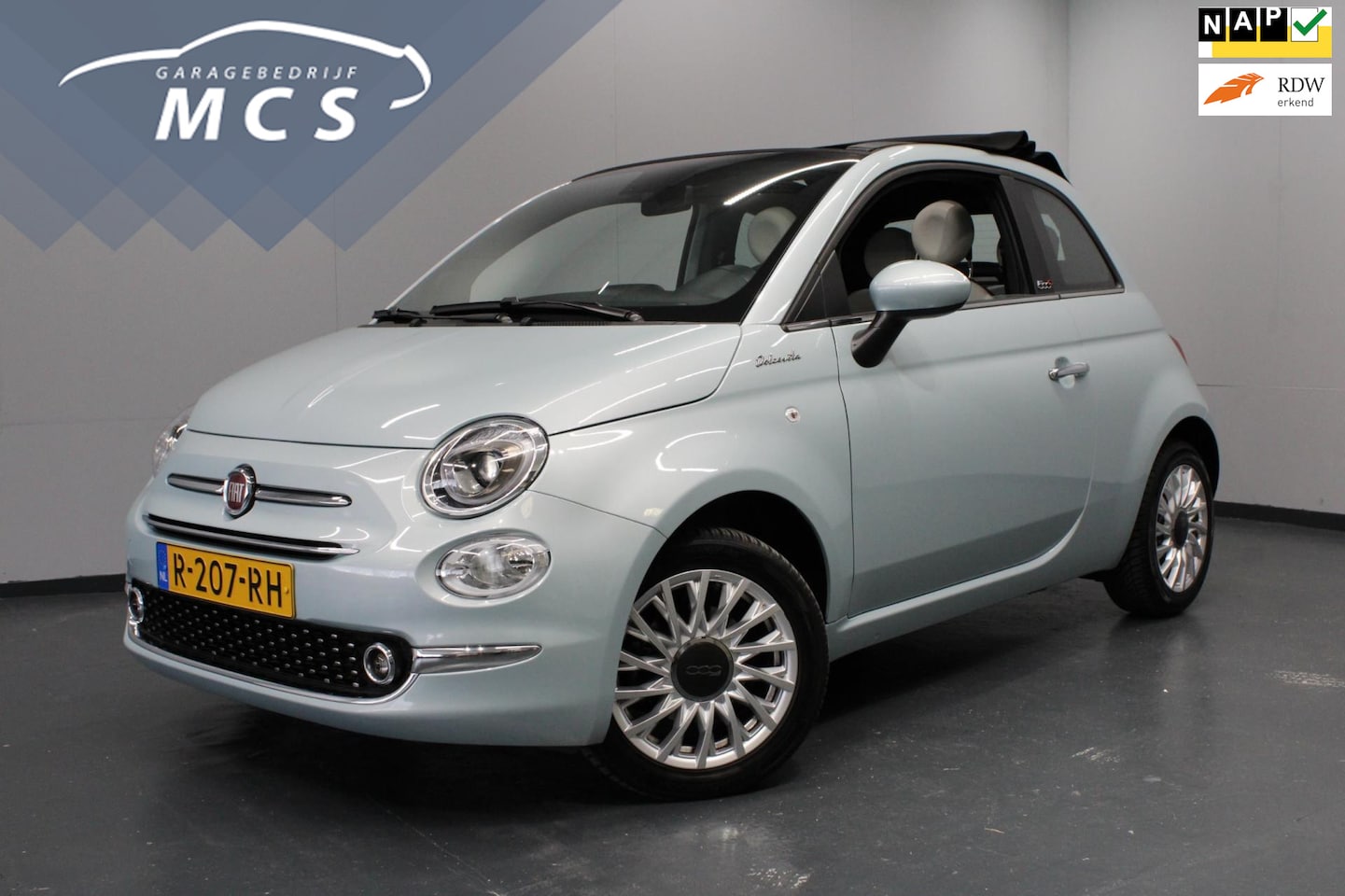 Fiat 500 C - 1.0 Hybrid Dolcevita / Cabrio / Leder / Navi - AutoWereld.nl