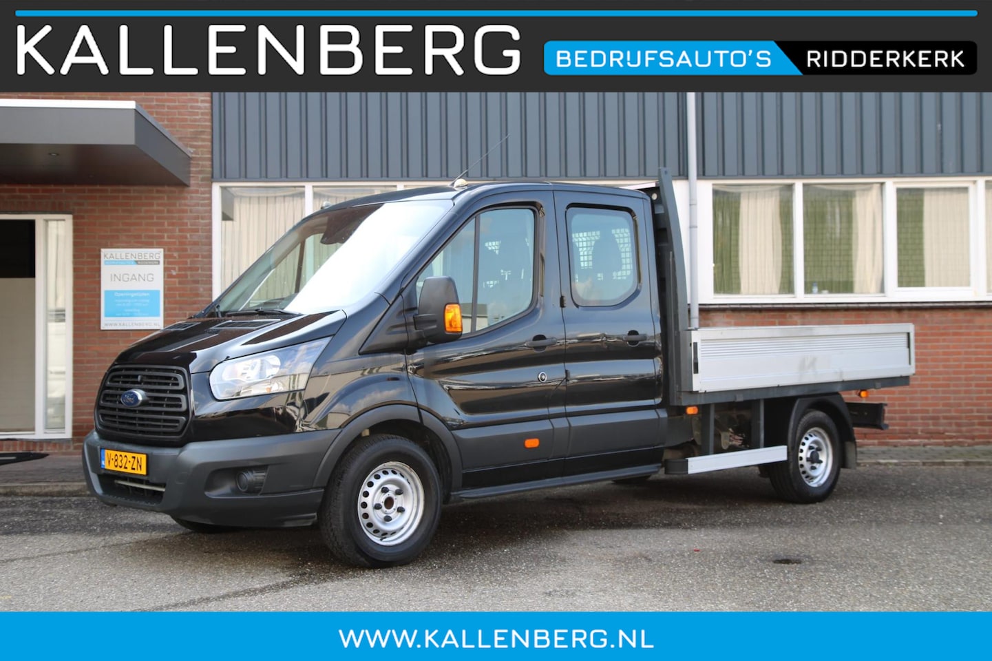 Ford Transit - 350 2.0 TDCI L3H1 DC 6 pers / Pick UP / Open laadbak / Voorruit verwarming - AutoWereld.nl