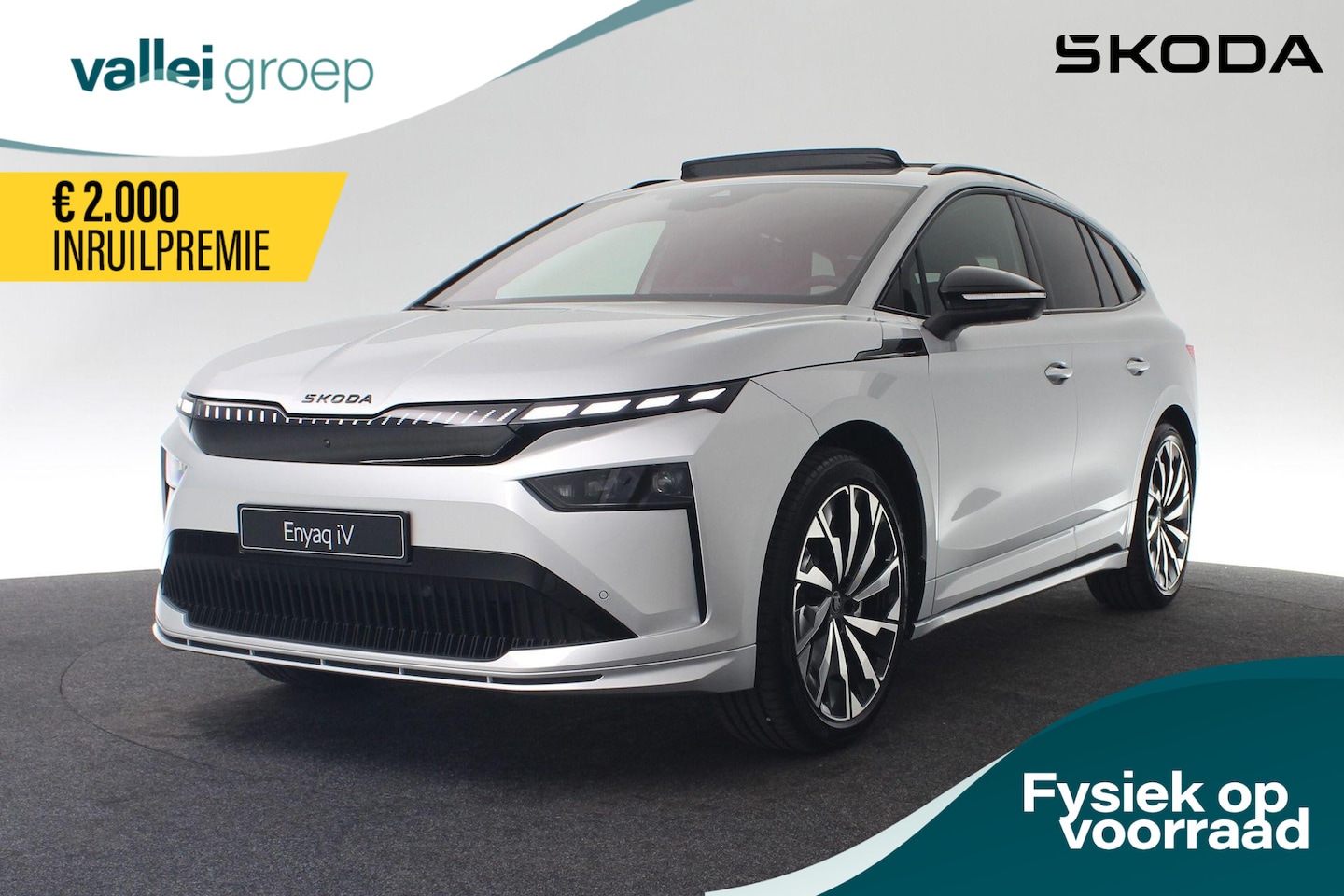 Skoda Enyaq iV - 85 Sportline 210 kW / 286 pk | Panoramadak  | CANTON sound | 360 camera | Head-up display - AutoWereld.nl