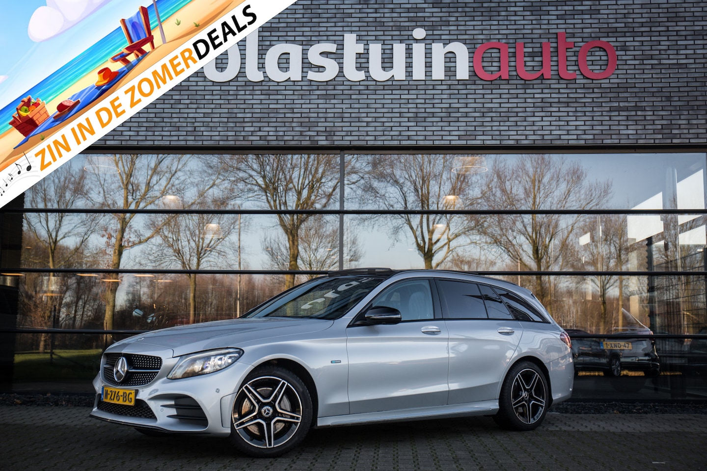 Mercedes-Benz C-klasse Estate - 300 e Business Solution AMG Limited 300 e Business Solution AMG Limited , Pano dak, Virtual cockpit, Trekhaak, - AutoWereld.nl