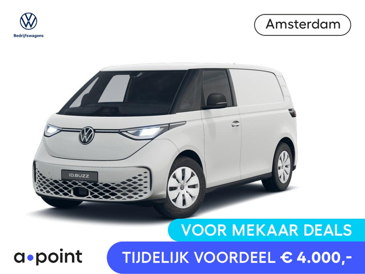 Volkswagen ID. Buzz Cargo - Bedrijfswagens Cargo Elektromotor 286 pk Volkswagen Bedrijfswagens ID. Buzz Cargo Elektrom - AutoWereld.nl