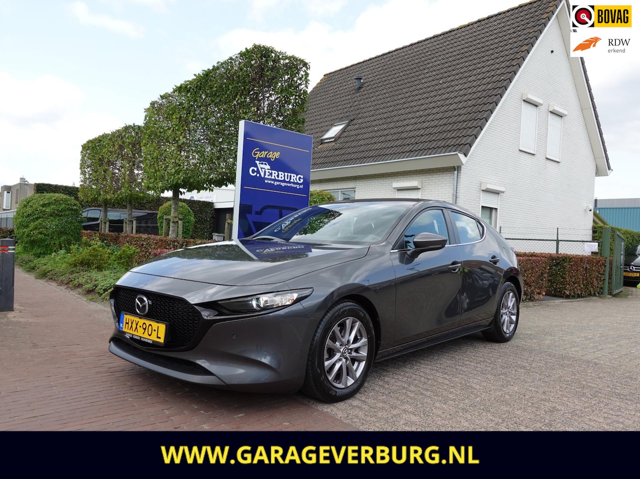 Mazda 3 - 2.0 e-SkyActiv-G M Hybrid 122 (Navi/Carplay,Camera,AdaptiveCruise,Trekhaak,Head-upDisplay, - AutoWereld.nl