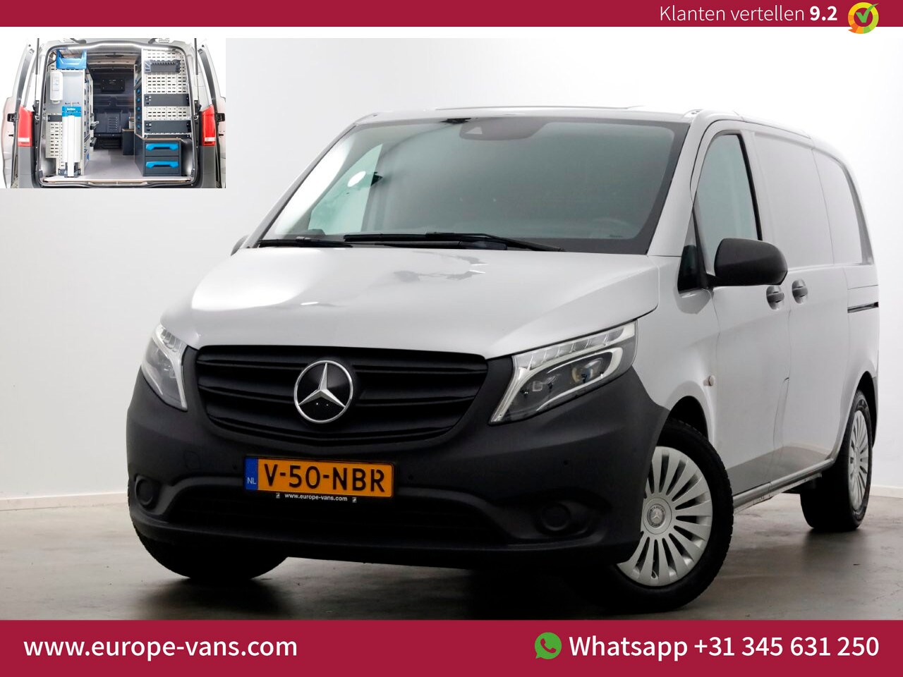 Mercedes-Benz Vito - 114 CDI 136pk Compact 9G Automaat 2x Schuifdeur/LED/Camera/Inrichting 05-2022 - AutoWereld.nl