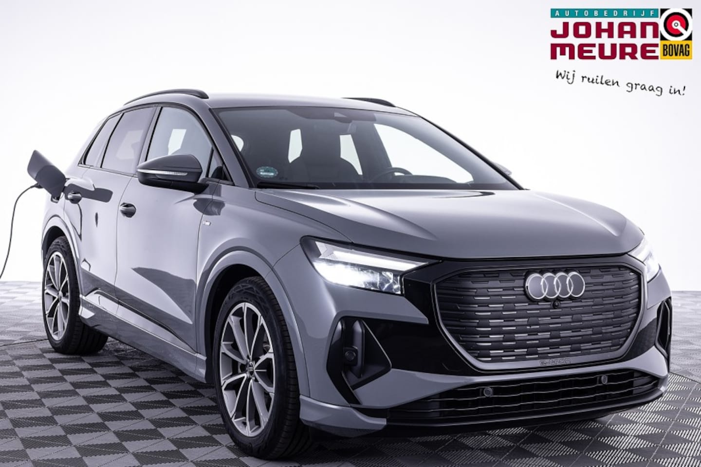 Audi Q4 e-tron - 40 Launch edition S Competition 77 kWh | Full LED | S-Line | NAVI | ECC | VELGEN - AutoWereld.nl