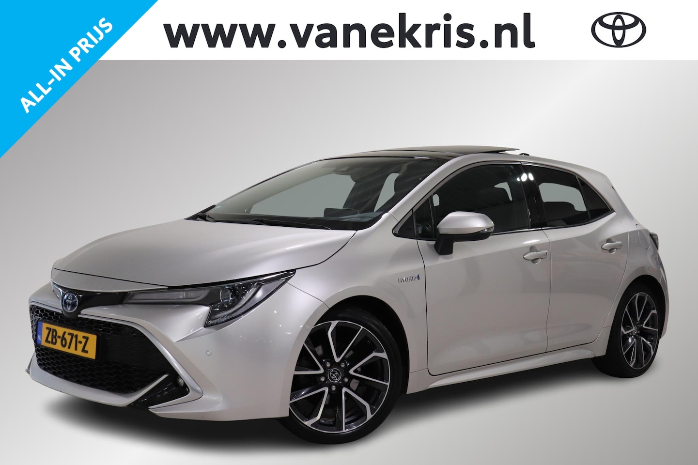 Toyota Corolla - 1.8 Hybrid Executive 1.8 Hybrid Executive, Pano/schuifkanteldak, Apple Carplay/Android Auto, 18" inch, Sportsto - AutoWereld.nl