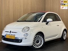 Fiat 500 C - 1.2|CABRIO|AIRCO|4 CILINDER|69PK|1/2 LEDER|BLUETOOTH|PDC|WIT-ROOD|