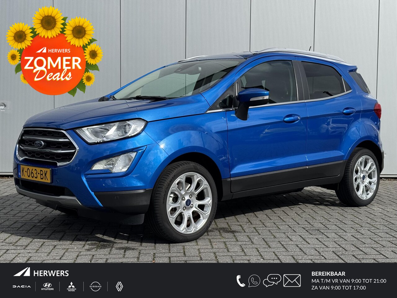 Ford EcoSport - 1.0 EcoBoost Titanium Voorruitverwarming  /Stoel + stuur verwarming/ Climate & Cruise Cont - AutoWereld.nl