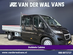 Peugeot Boxer - 2.2 Blue HDi 140 pk Pick up 7 Persoons Dubbele cabine open laadbak Euro6 Airco | 7-Zits |