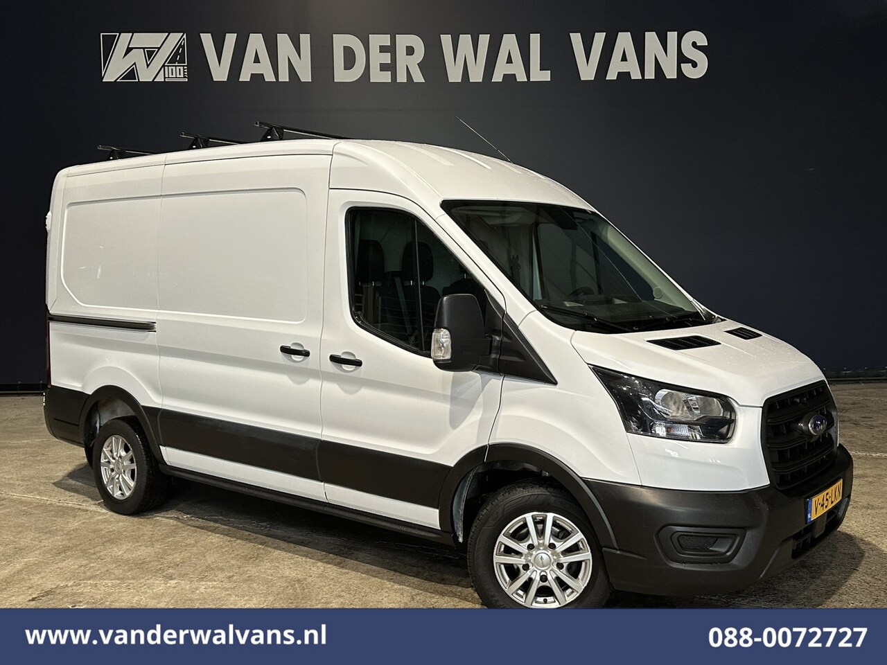 Ford Transit - 2.0 TDCI L2H2 Euro6 Airco | 2450kg Trekhaak | LM velgen | Verwarmde voorruit Dakdragers, B - AutoWereld.nl