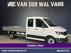 Volkswagen Crafter - 2.0 TDI 140 pk Pick up Open laadbak Dubbele Cabine Euro6 Airco | 7-Zits | Navigatie | 2800