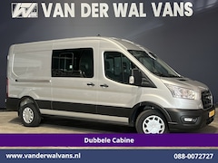 Ford Transit - 2.0 TDCI 131pk L3H2 Dubbele Cabine Euro6 Airco | 6-Zits | LED | 2500kg Trekhaak | Cruiseco