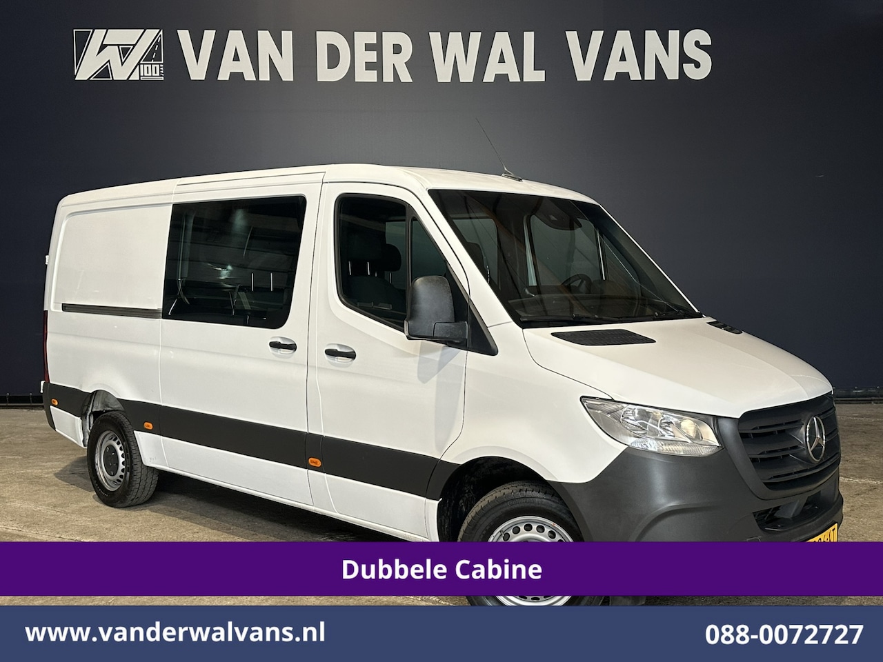 Mercedes-Benz Sprinter - 314 CDI 143pk 3500kg Trekhaak L2H1 Dubbele cabine Euro6 Airco | Camera | Navigatie | 5-Zit - AutoWereld.nl