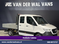 Mercedes-Benz Sprinter - 314 CDI 143pk Pick-Up Open Laadbak 1000kg Kraan Dubbele Cabine Euro6 Airco | 3500kg Trekha