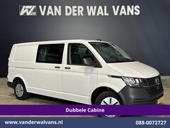 Volkswagen Transporter - 2.0 TDI L2H1 Dubbele Cabine Euro6 Airco | 5-Zits | Navigatie | Trekhaak | Apple Carplay An