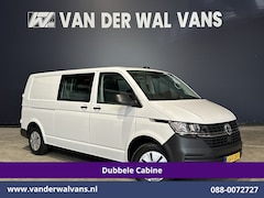 Volkswagen Transporter - 2.0 TDI L2H1 Dubbele Cabine Euro6 Airco | 5-Zits | Navigatie | Trekhaak | Apple Carplay An