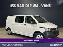 Volkswagen Transporter - 2.0 TDI L2H1 Dubbele Cabine Euro6 Airco | 5-Zits | Navigatie | Trekhaak | Apple Carplay An