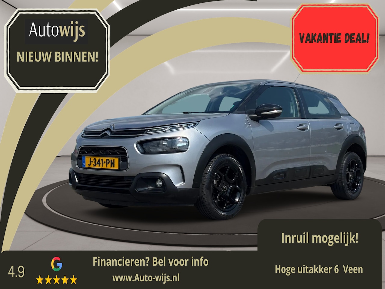 Citroën C4 Cactus - 1.2 PureTech Feel|Trekhaak|Goed onderhouden|Led - AutoWereld.nl