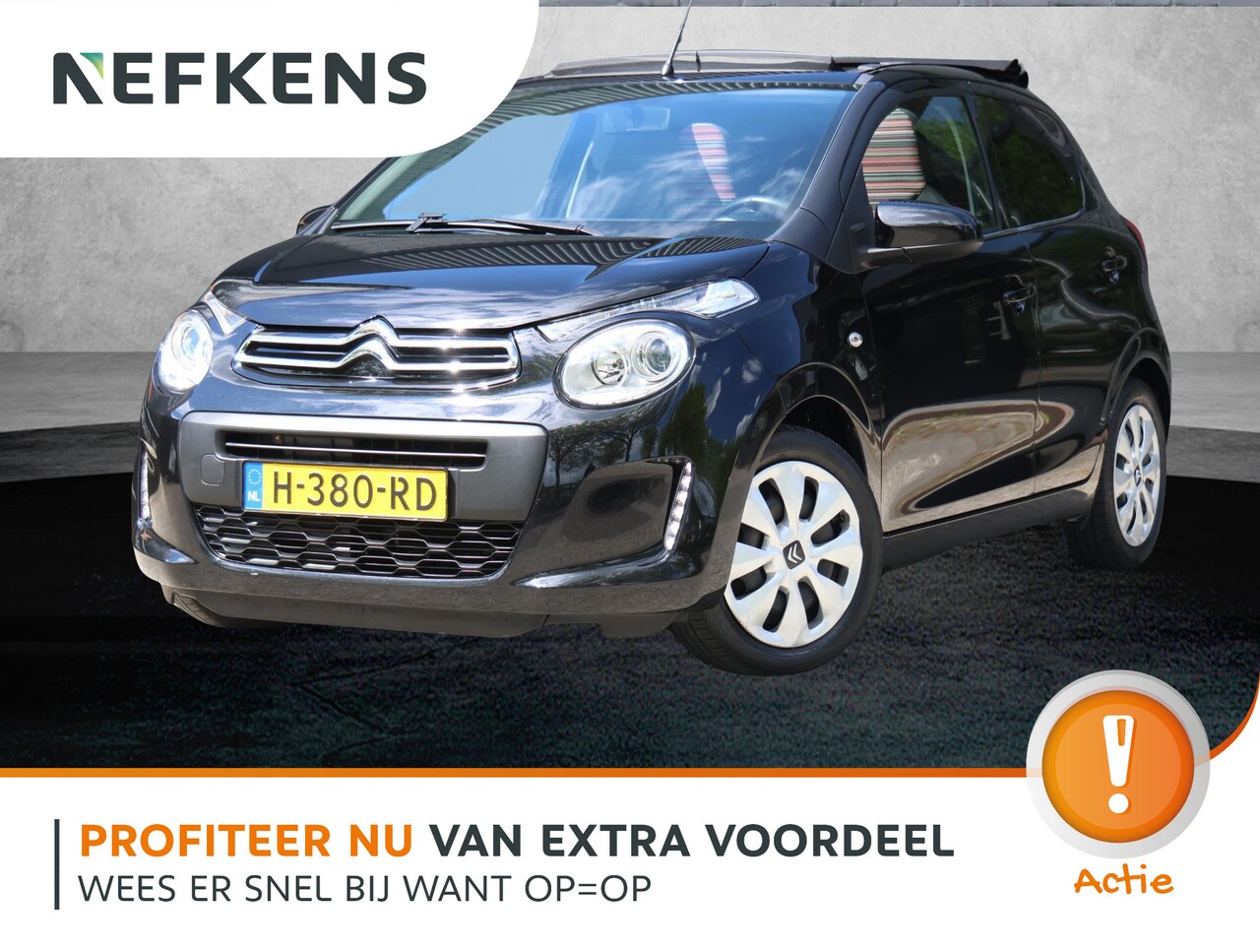 Citroën C1 - 1.0 VTi Airscape Feel | Vouwdak | Airco | Isofix | MP3 | AUX | Privacy Glass | NL Auto! | - AutoWereld.nl