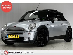 MINI Cabrio - 1.6 One /Elek. kap /18"LMV /Airco /Elek. pakket /Radio-CD AUX & USB /C.V. afstand /PDC /Mi