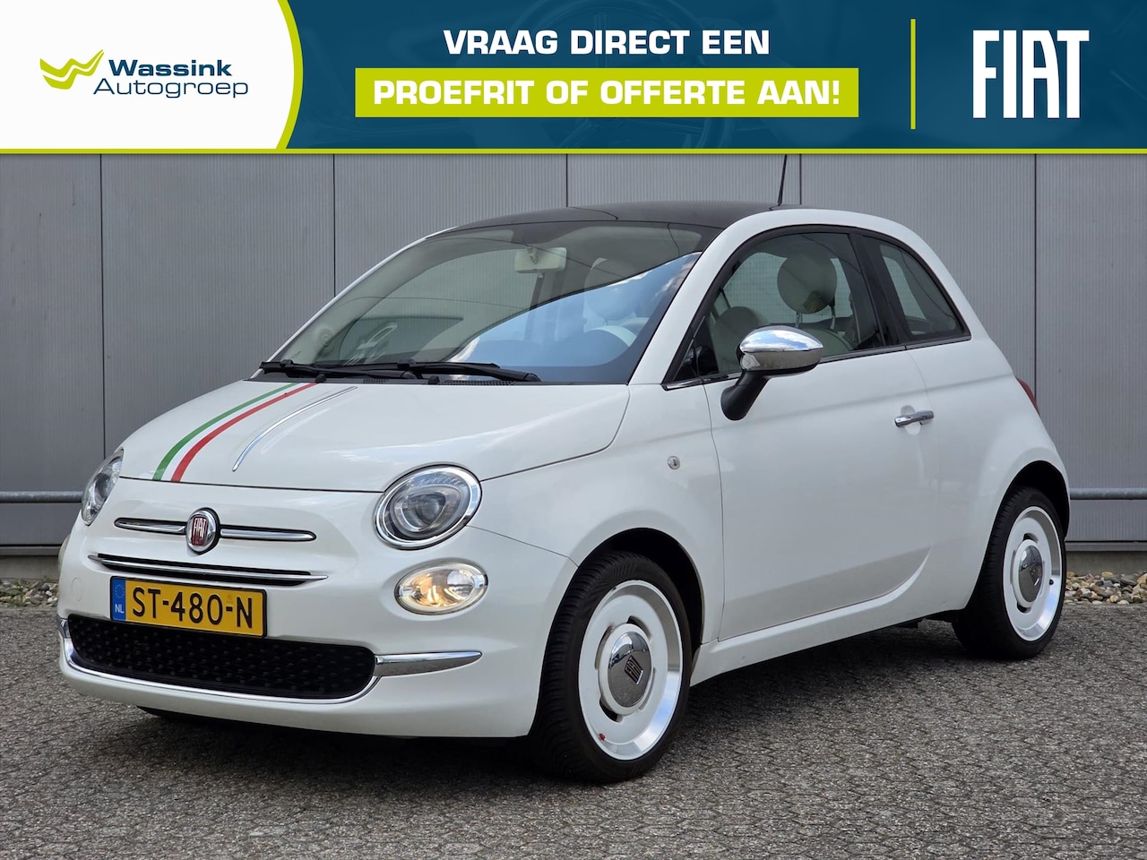 Fiat 500 - TwinAir 80pk Anniversario | Paronamadak | Cruise Control | DAB+ Radio | Retro Uitstraling - AutoWereld.nl