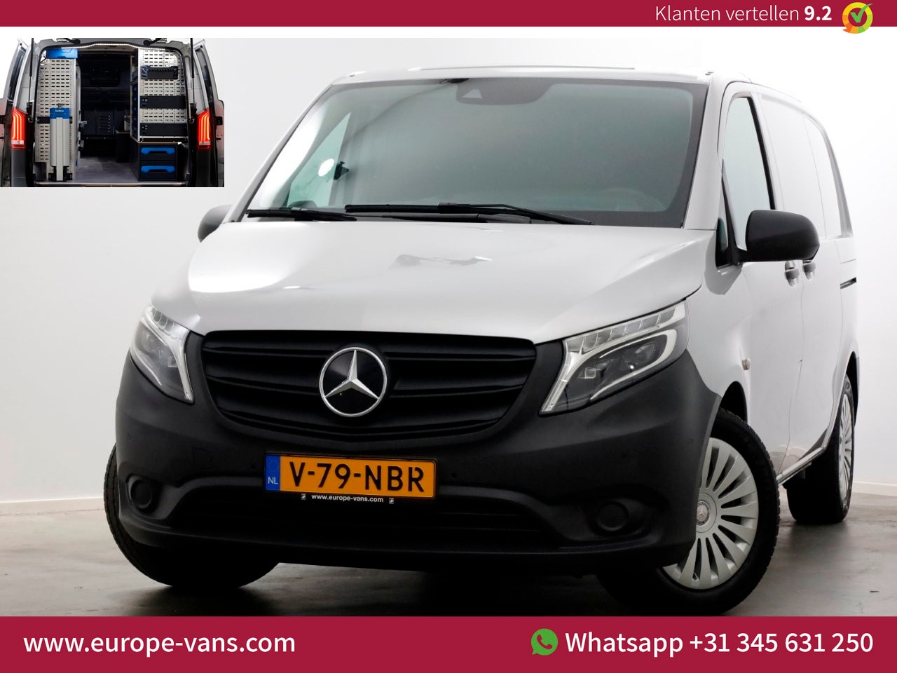 Mercedes-Benz Vito - 114 CDI 136pk Compact 9G Automaat 2x Schuifdeur/LED/Camera/Inrichting 05-2022 - AutoWereld.nl