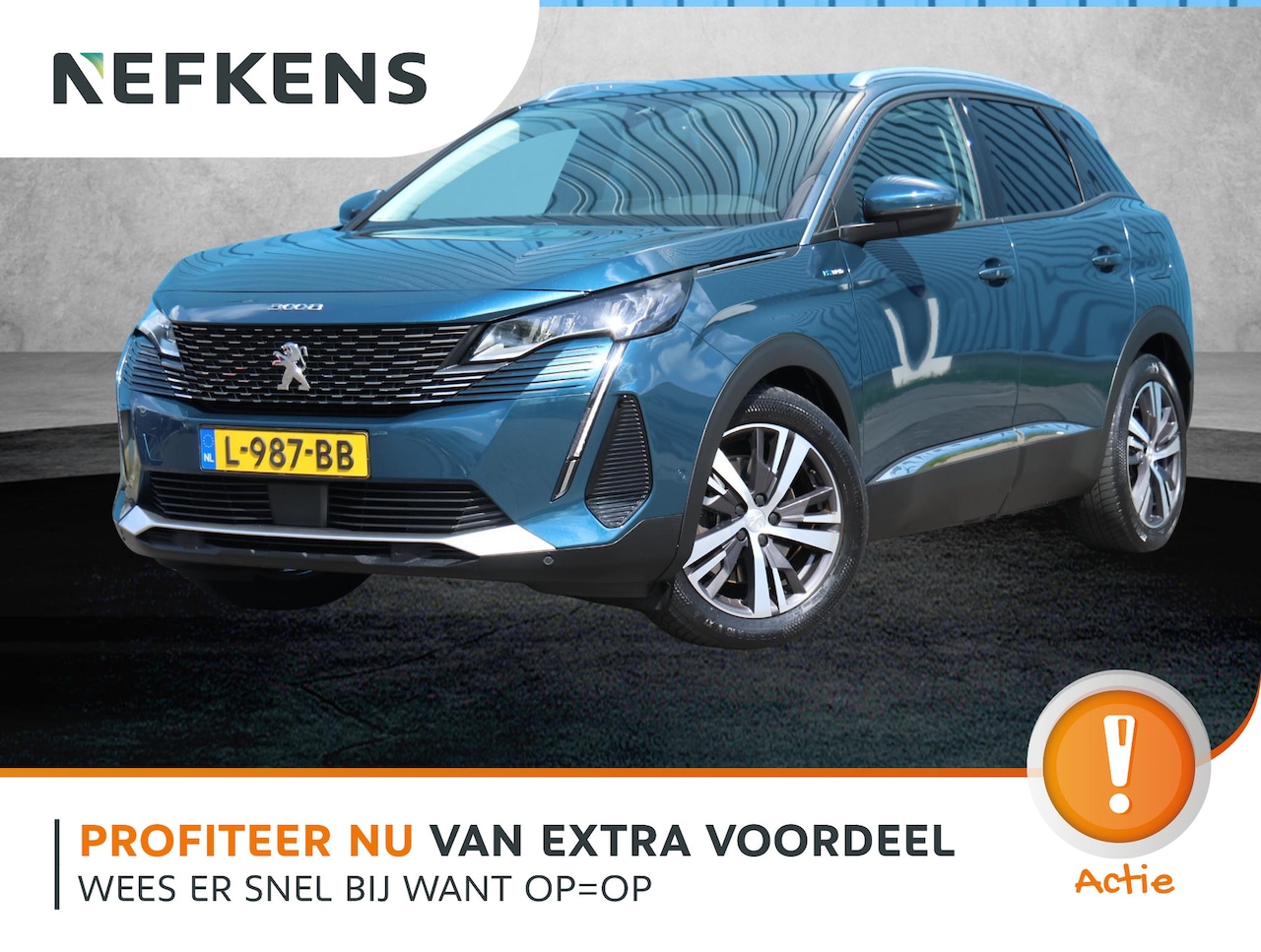 Peugeot 3008 - 1.6 HYbrid 225PK Blue Lease Allure | Navigatie | Dodehoekdetectie | Camera | 18''LMV | Ada - AutoWereld.nl