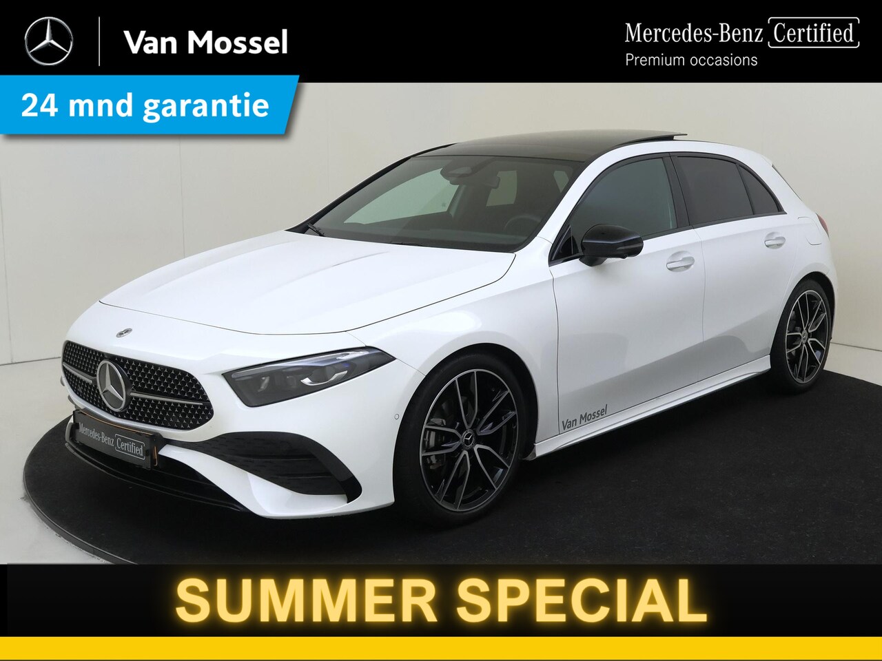 Mercedes-Benz A-klasse - 180 Star Edition AMG Line / Panoramadak/ Night/ 19 inch/ Sfeerverlichting - AutoWereld.nl