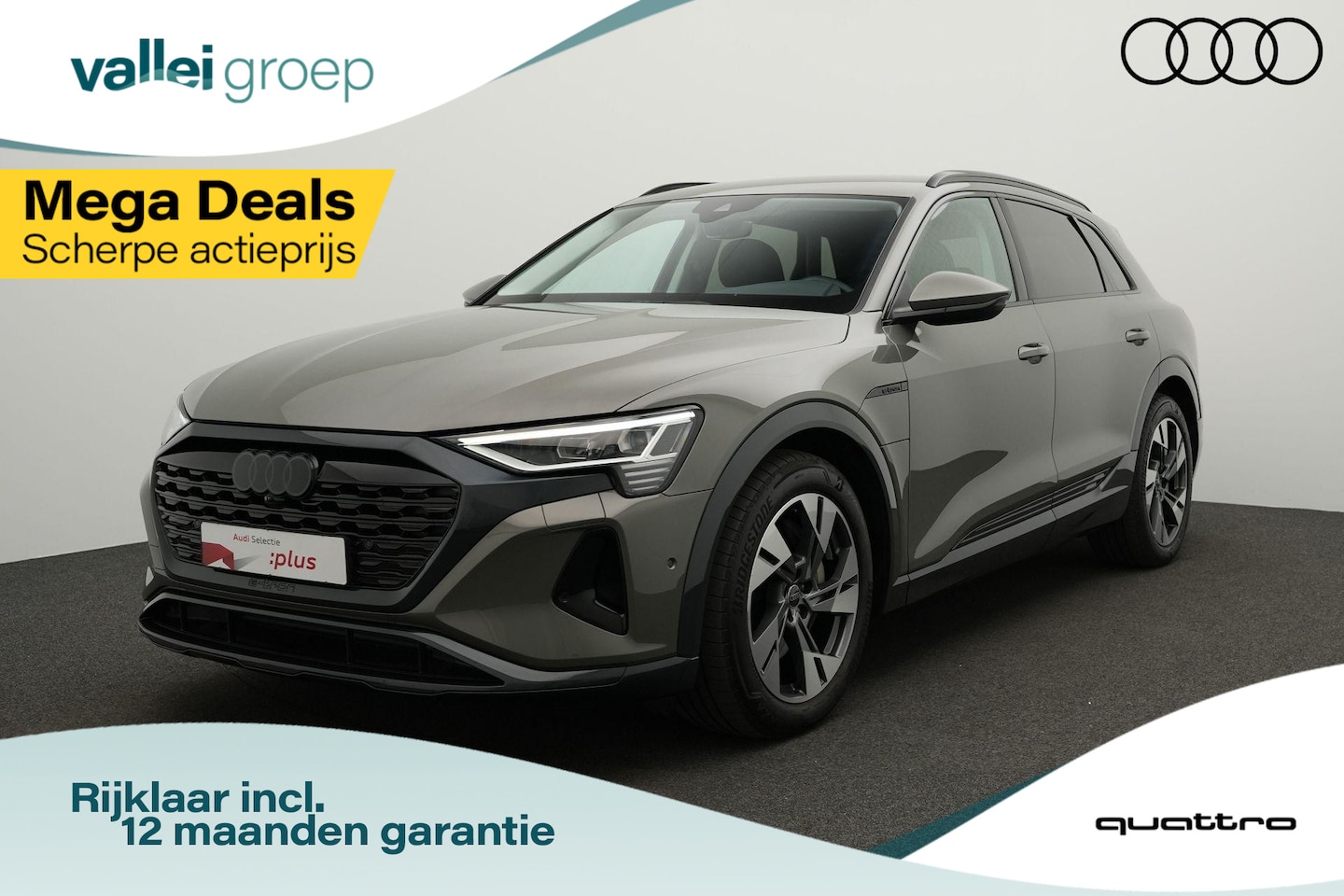 Audi Q8 e-tron - 50 quattro Edition 95 kWh 340 pk | Luchtvering | Achteruitrijcamera | Navigatie | Stoelver - AutoWereld.nl