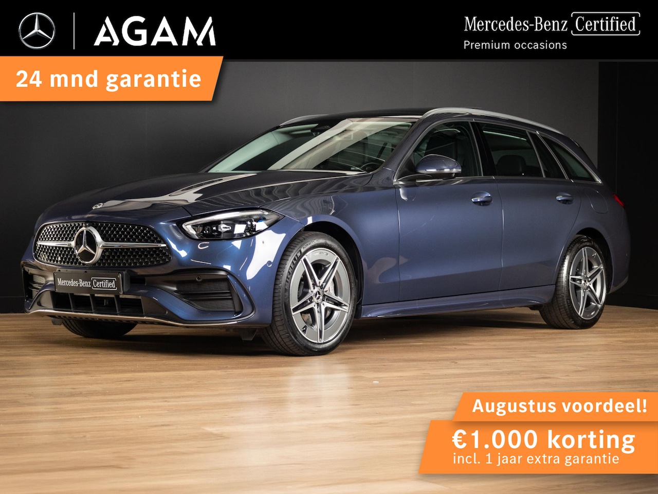 Mercedes-Benz C-klasse Estate - 300 e AMG Line Premium | Panorama dak - AutoWereld.nl